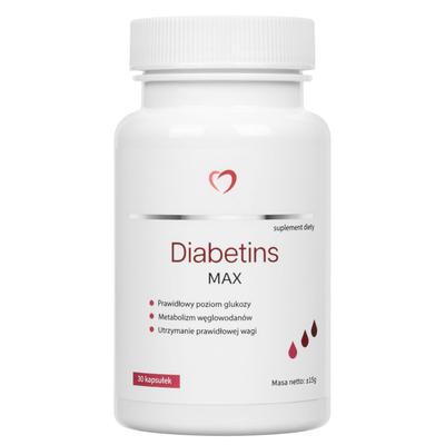 DIABETINS MAX поддерживает метаболизм уровень сахара глюкозы потеря веса диабет