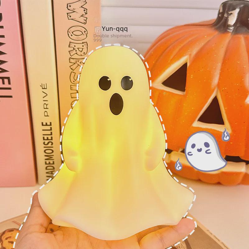 Милая лампа-призрак: Забавное украшение на ночь на Хэллоуин