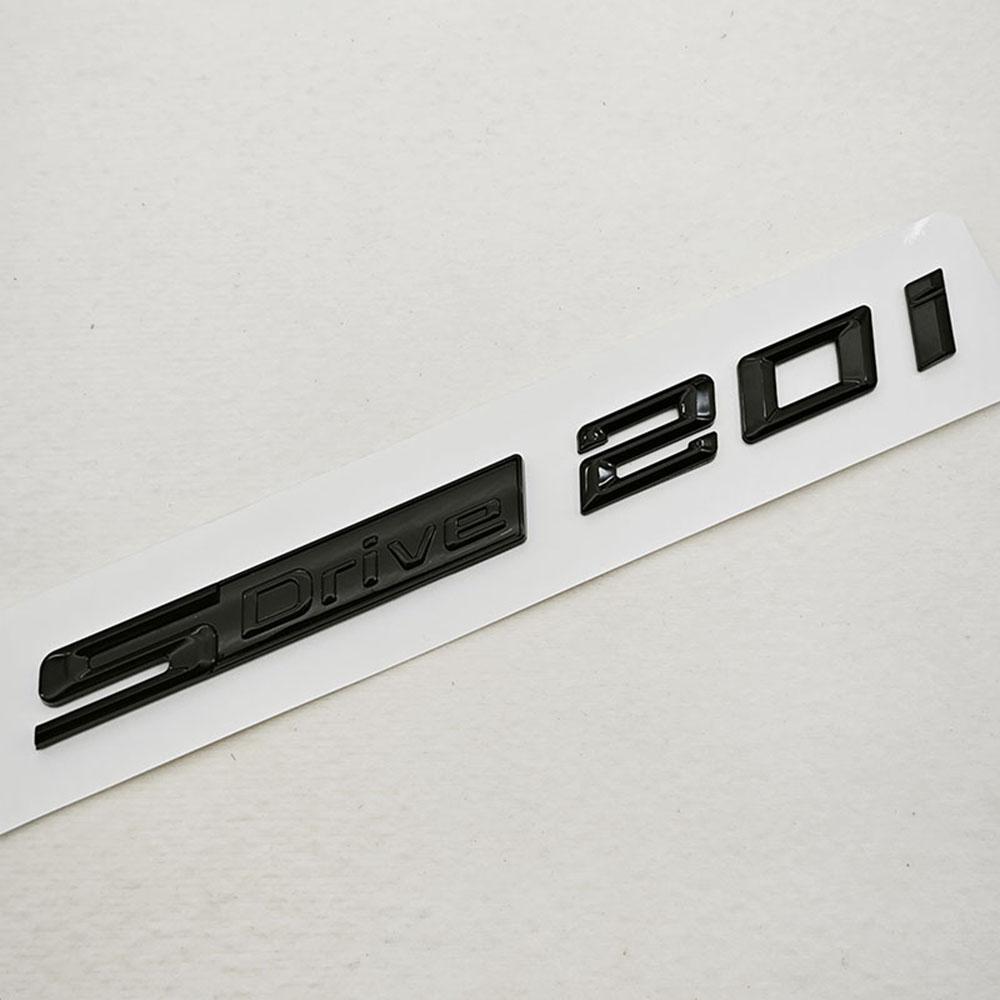 3D ABS Car Styling Logo sDrive 20i 20d Emblem Badge Sticker For BMW X1 X2 X3 Z4 Trunk Fender Decal Gloss Black Silver Accessorie ud2