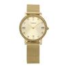 Watch Transcend Gold Dial Brass Mineral Glass Quartz 34MM American Watch Brand TW2W19300 Unisex Gold [TIMEX] [Item]