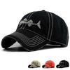 Unisex Casual Baseball Cap Fishbone Logo Spike Cap Cotton Sunscreen Sports Cap Cotton Trucker Cap