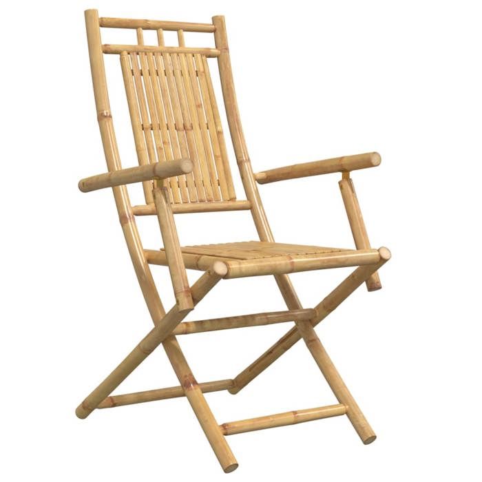 VidaXL Chaises pliables de jardin lot de 6 53x66x99 cm bambou, chaise pliable, meuble d'extérieur, chaise à manger, meuble 3278515