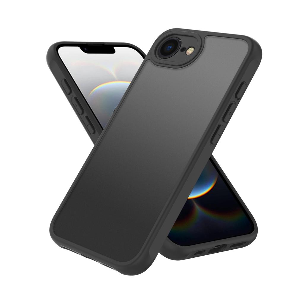 Luxury Translucent Armor Phone Case For iPhone 11 12 13 14 15 16 Pro Max Plus 16E Matte Shockproof Hard Soft TPU+PC Back Cover