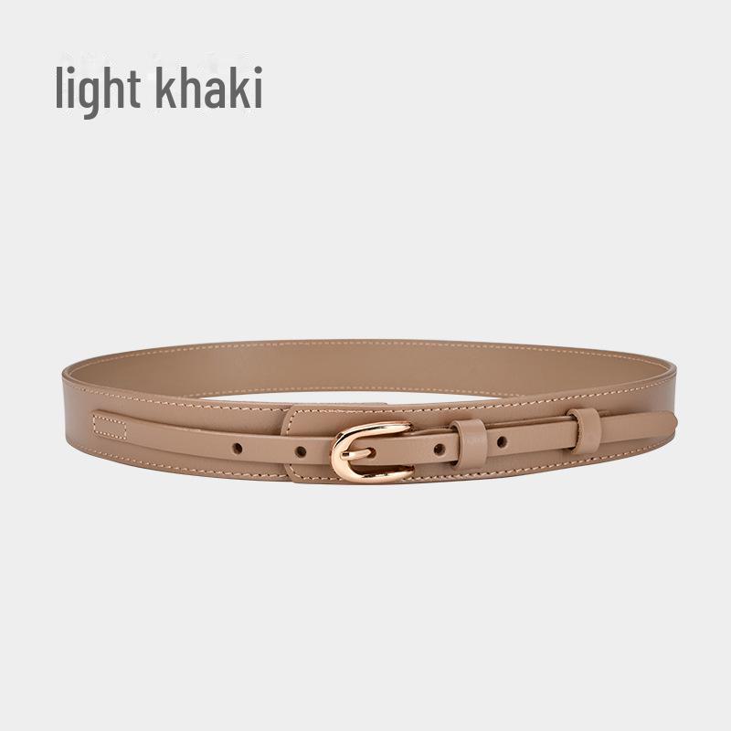 Женский ремень из натуральной кожи в стиле ретро для юбок и брюк