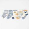 5 пар/лот Детские носки Мультяшные Полосатые Осенне-зимние Хлопковые Носки Средней Длины для Детей Мальчика Девочки Хлопковые Носки-гольфы