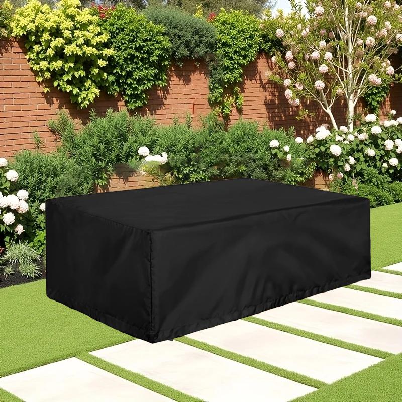 Garden Furniture Cover, Heavy-duty Rectangular Patio Furniture Cover, 210D Oxford UV Windproof Garden Table Cover