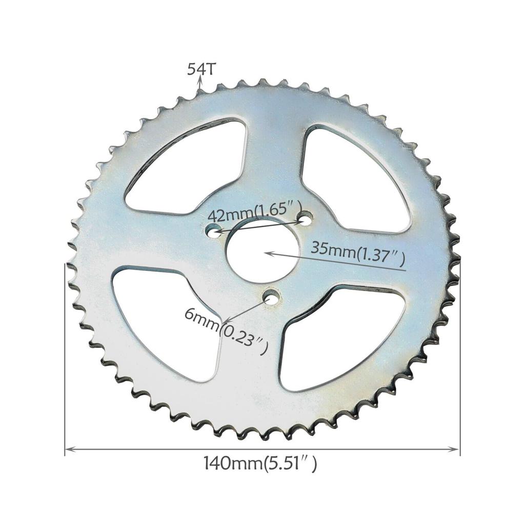 Задняя звездочка цепи 420/428 37T/41T/54T/65T для Мотокросса, Квадроцикла, 4-колесного квадроцикла, Пит-байка, Грязевого байка, Мотоцикла, Модифицированные запчасти