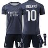 25-26 Выездная футболка Реал Мадрид Футбольная футболка для детей и взрослых МБАППЕ #10