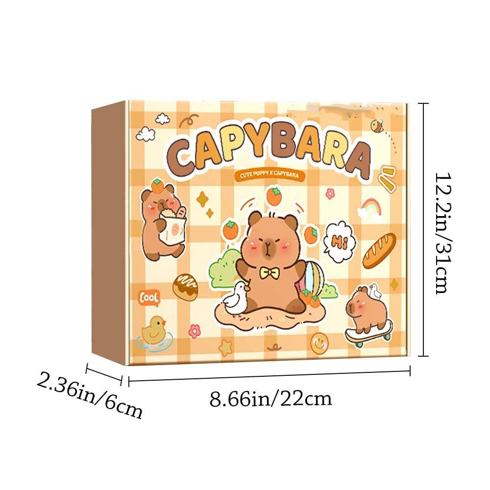 Large Capacity Gift Box Capybara Stationery Set Abundant School Supplies for Students