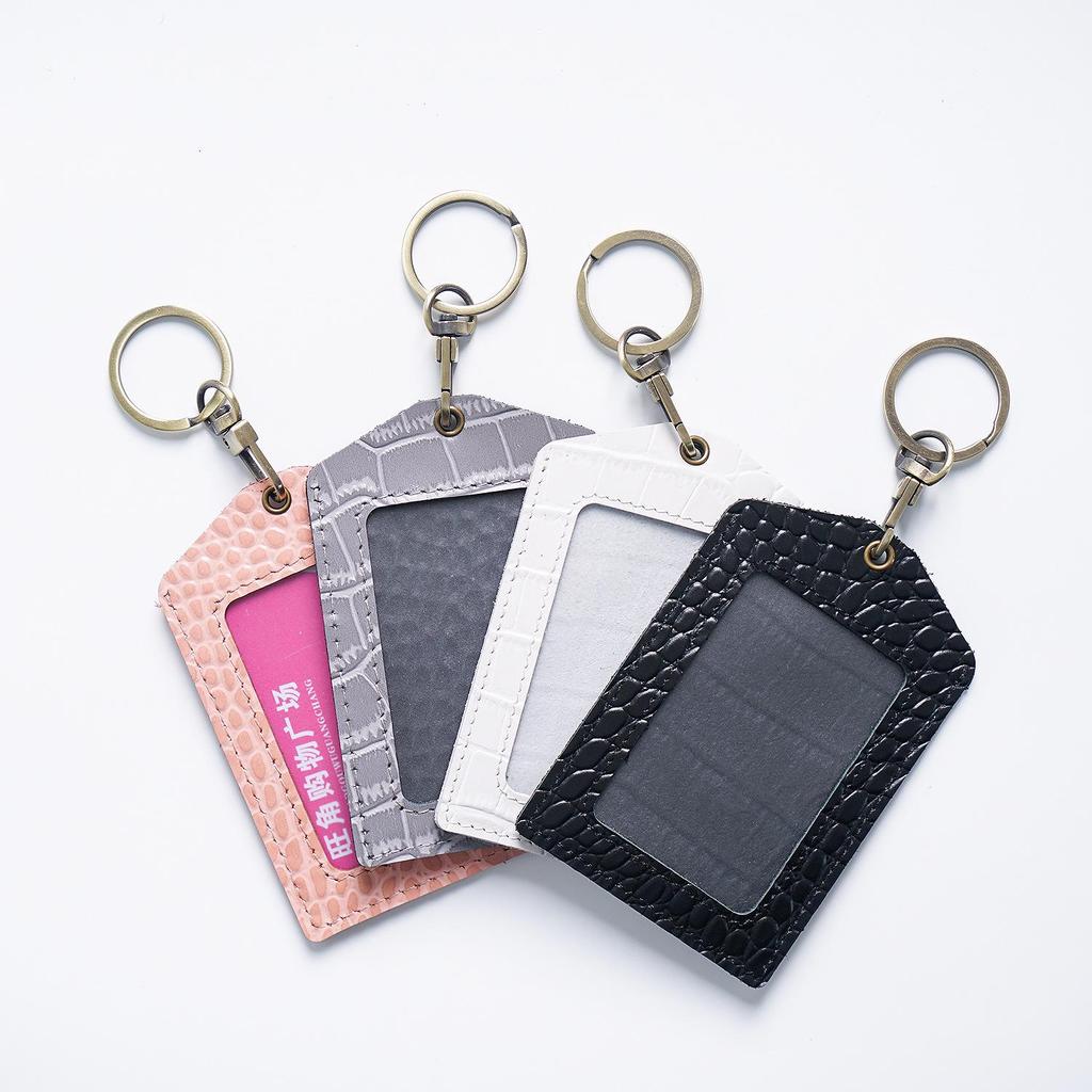 Leather ID Holder & Badge Protector for Work, Student, and Campus Access