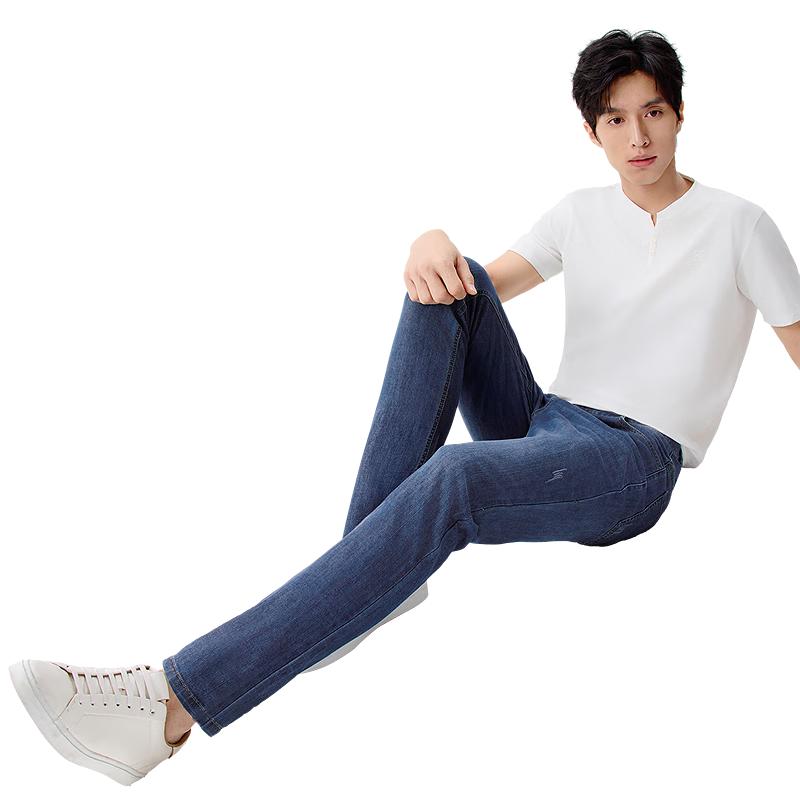 Мужские джинсы прямого кроя Hongdou на весну/лето, прохладные и легкие