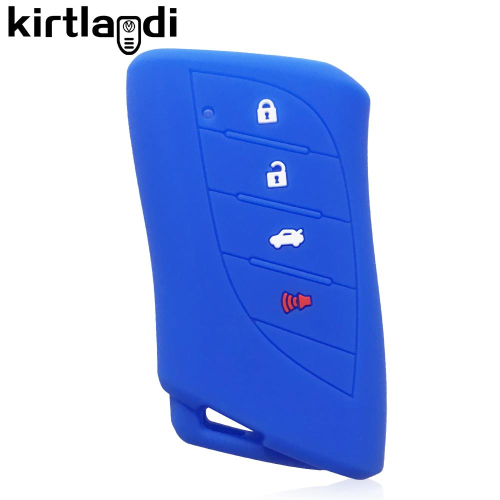 Силиконовый чехол для ключа Чехол-накладка для автомобильного ключа для Lexus ES NX GS RX UX250 UX260 ES350 2019 2020 3/4 кнопки Держатель для дистанционного ключа Брелок