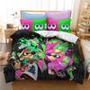 3D Printed Game Splatoons Comfortable Duvet Quilt Cover Pillowcase Bedding Set Children Bedroom Decoration Home Textile