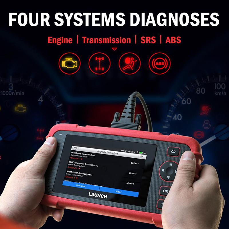LAUNCH X431 CRP123X Автомобильные OBD2 Диагностические Инструменты OBD2 Сканер Двигатель ABS Подушка Безопасности SRS АКПП Коды Ошибок Бесплатное Обновление Автомобильные Инструменты
