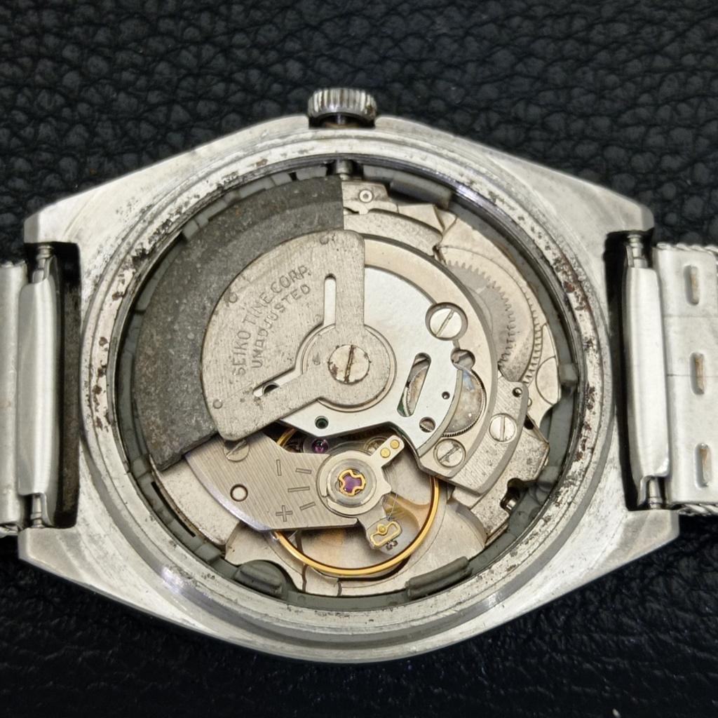 AUTOMATIC VINTAGE SEIKO 5 JAPAN MENS BLACK COLOR DIAL WATCH A500844-5 R154-a500844