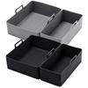 2pcs Air Fryer Silicone Tray Rectangle Oven Baking Basket Reusable Liner Insert Dish Baking Tray forTefal EY901840 Tower T17099