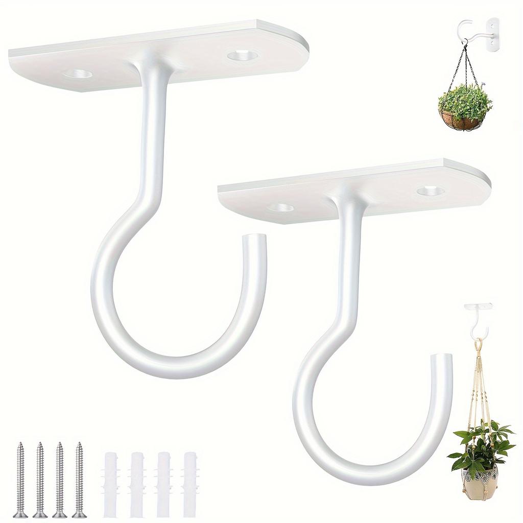 2.5 Inch Hanging Plant Ceiling Hook, Wall-mounted Clothes Hanger Plant Hook, Plant Wall Hook, Wind Chime, Indoor and Outdoor Decoration Hook