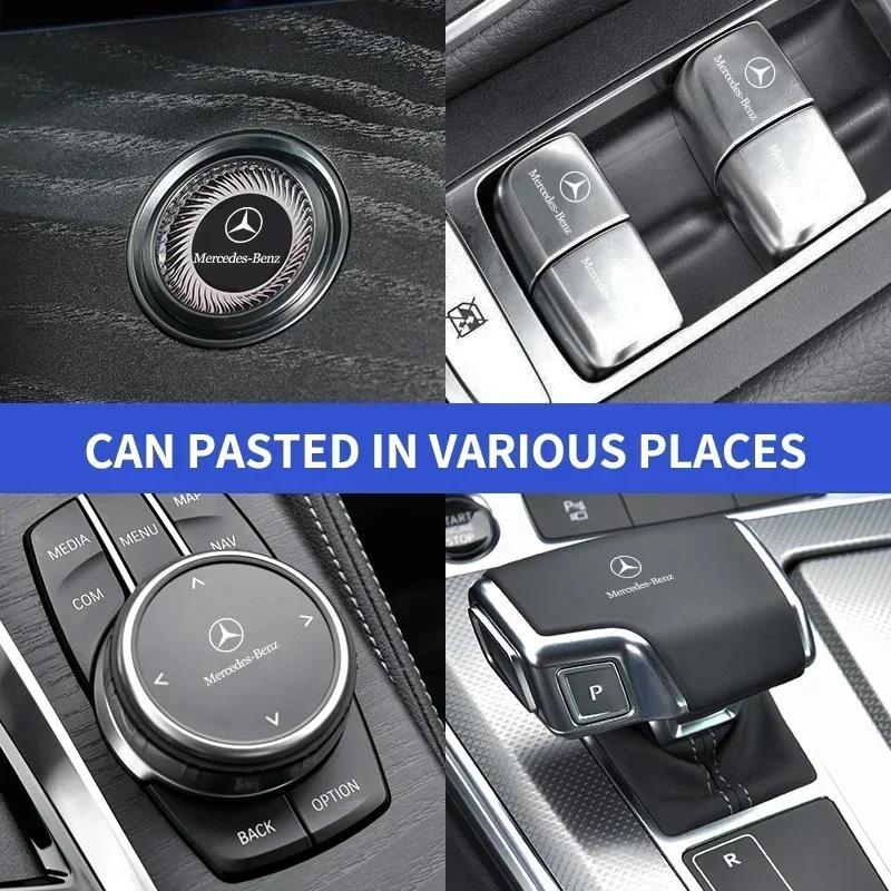 Car Door Handle Stickers Car Window Wiper Decor Emblem For Mercedes Benz AMG A B C E S Class GLC GLK GLE GLA CLA GLB C43 E53