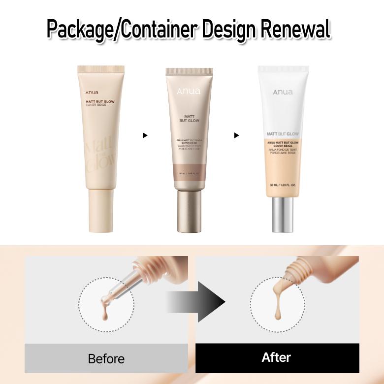 [Foundation-Free Sunscreen] ANUA Matt But Glow Cover Beige 50ml – Tone-Up Beige UV Base SPF50+ PA++++