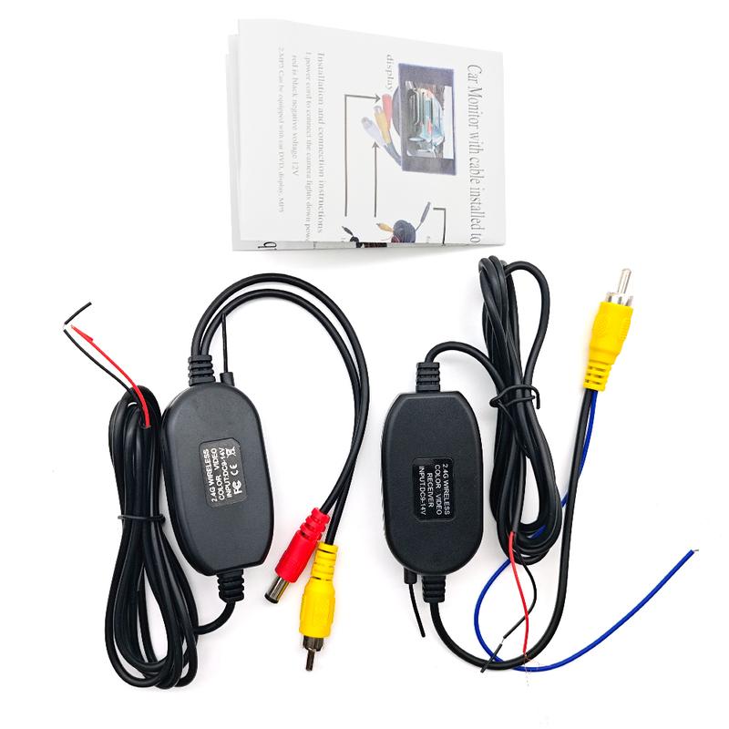 2.4Ghz Wireless Camera Video Transmitter and Receiver for Car Rear View Camera reverse backup and Car DVD Player Parking Monitor