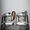 Japanese Style Transparent Glass Teapot High Temperature Resistant Filter Scented Black Tea Kung Fu Tea Set