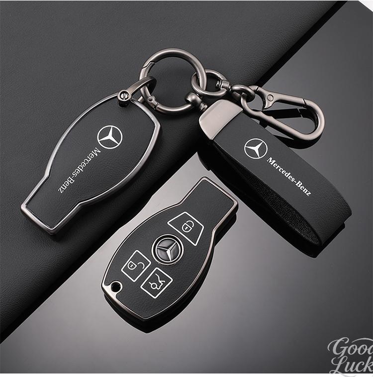 YDC4 Car Zinc Alloy Key Case Shell Buckle Car Key Cover For Mercedes Benz A C E S G Class GLC CLE CLA GLB GLS W177 Auto Accessory