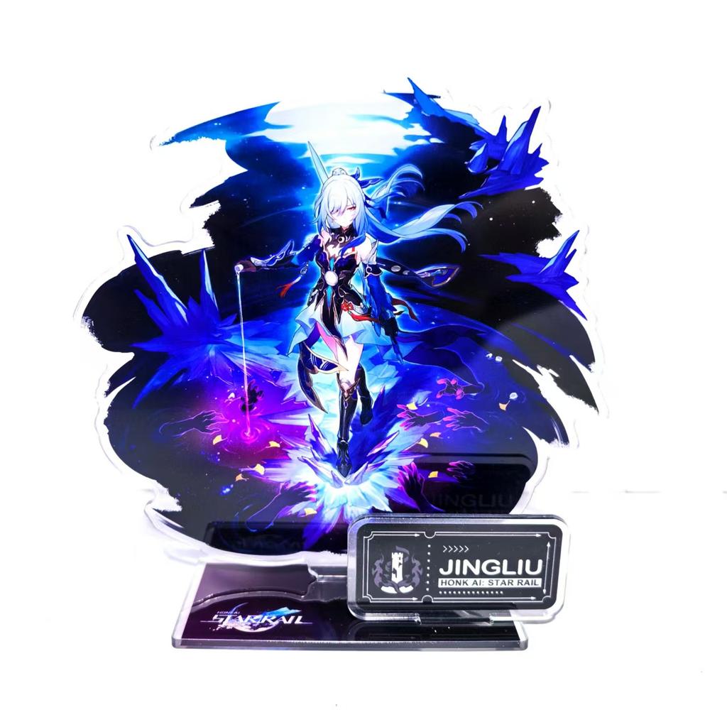 Игровая фигурка Honkai: Звездный Экспресс Воскресенье Цзяо Цю Юнь Ли Светлячок Цзин Лю Акриловая Подставка Модель Пластина Косплей Аниме Брелок Подарок для Фанатов