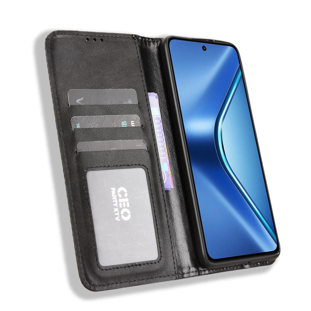 For Oppo K13 5G Leather Case Wallet Stand Retro Texture Phone Cover