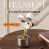 Термокружка Temoku из чистого титана с двойными стенками