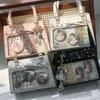 Женская винтажная сумка через плечо Y2k Лолита Девушка Прозрачный карман Модная эстетика Сумки через плечо Милый бант DIY Дисплей Сумки