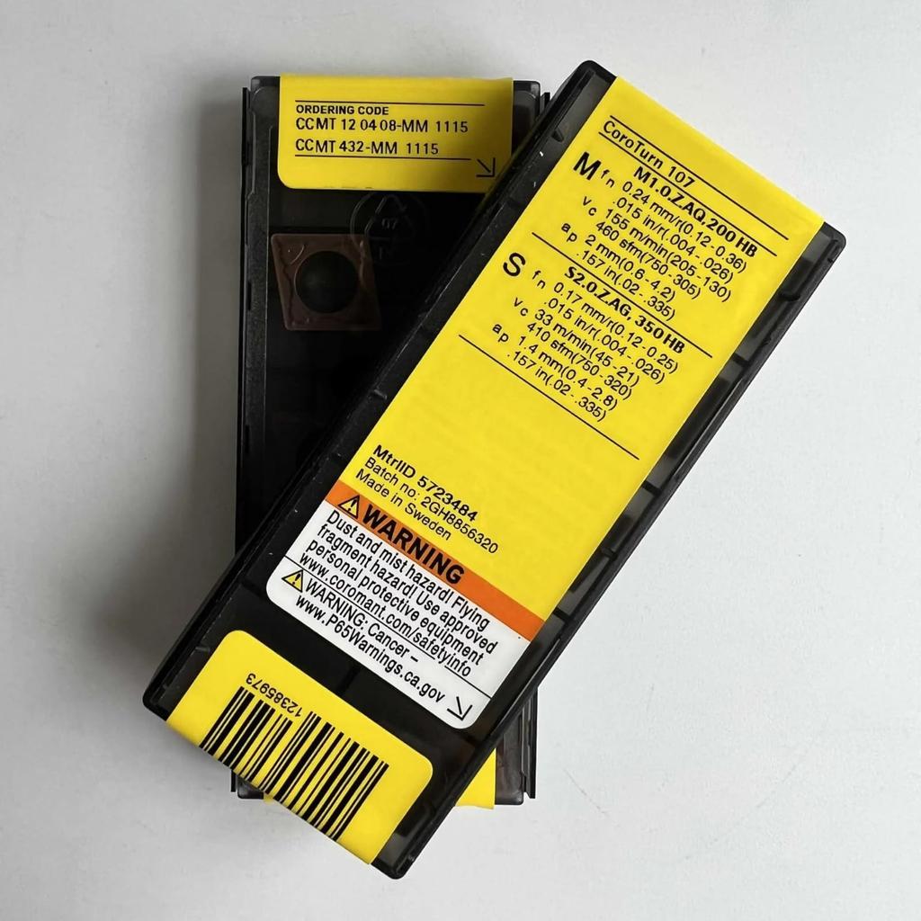 Original Sandvik / CCMT120408-MM 1115 /Carbide CNC Blade 10 PCS