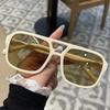 Новые Квадратные Двухбалочные Пилотные Солнцезащитные Очки, Персонализированные Модные Многоцветные Линзы для Вождения Велосипеда Туризма Уличной Фотографии Наружные Очки