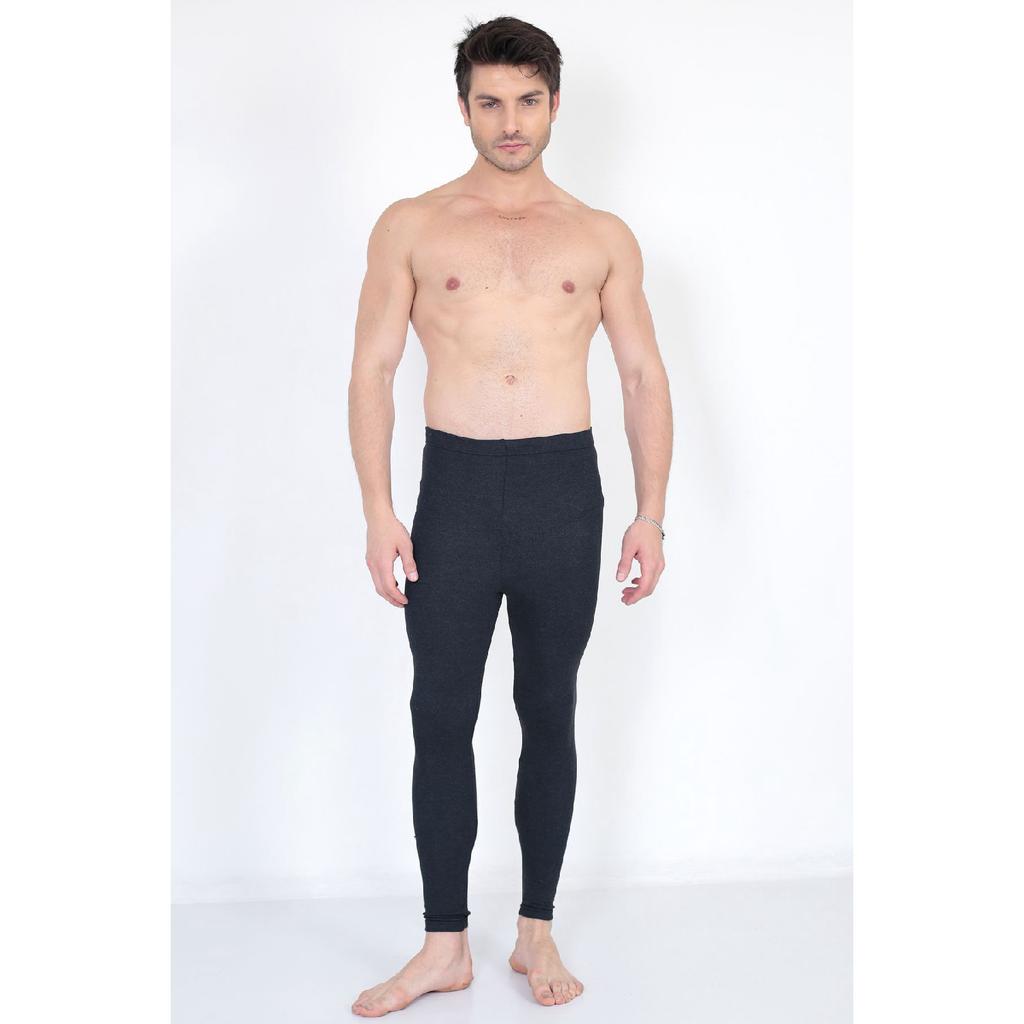 Поднятое термобелье | Хлопковые термоколготки унисекс, черные
