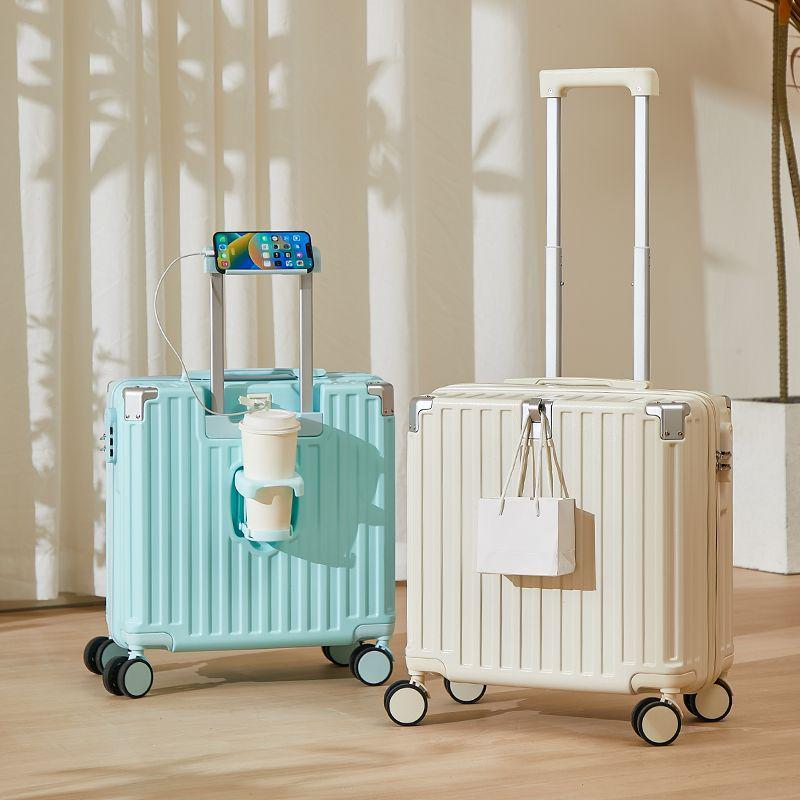 Стильный и прочный женский многофункциональный дорожный чемодан с бесшумными колесами