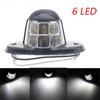 Универсальный фонарь подсветки номерного знака 12 В/24 В 6 светодиодов для легковых автомобилей, автофургонов, грузовиков, прицепов, ступенек, белый