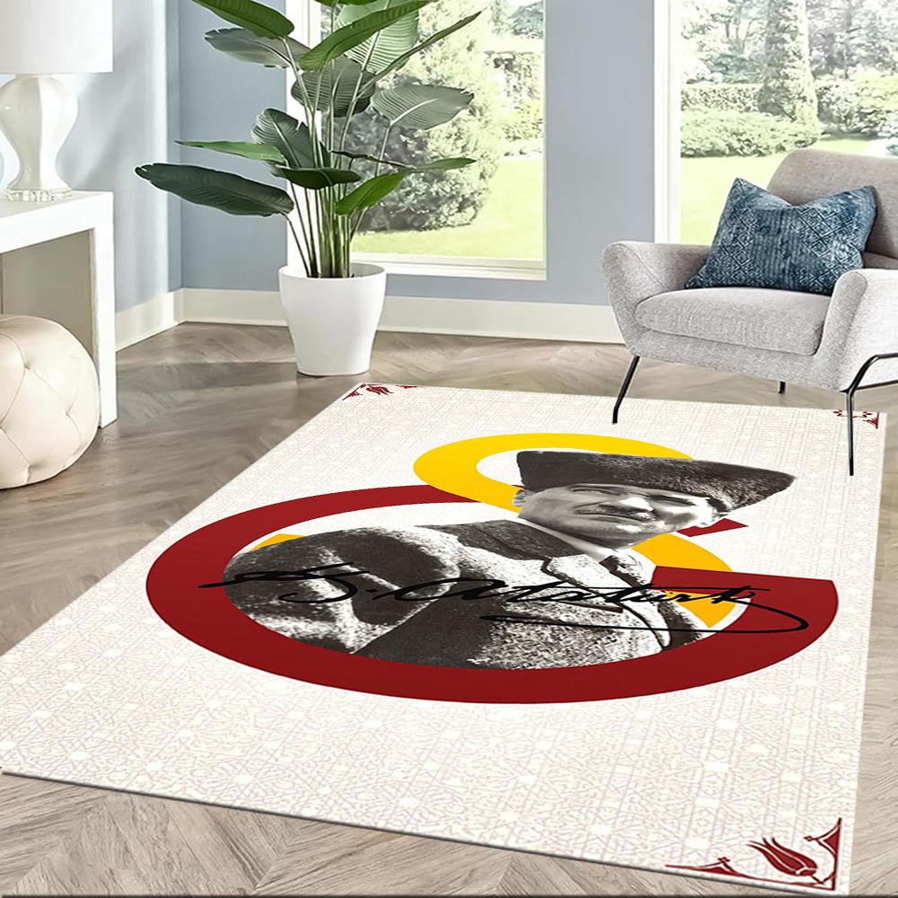 Galatasaray 306 Floor Mat Suitable for Balcony Dining Room Entryway Foyer Anti-slip Rug Anime Office Decor