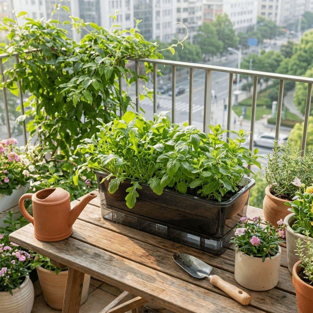 Thicken Seedling Tray Self Watering Plant Nursery Pot Growing Box Indoor Gardening