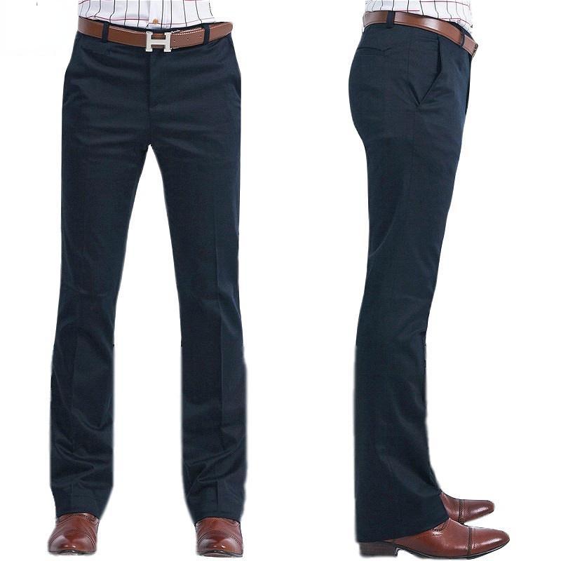 Мужские брюки-клеш, винтажные расклешенные брюки, формальные брюки, широкие брюки, тонкие брюки