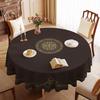 Круглая Скатерть Водонепроницаемая, Маслостойкая И Не требующая глажки Скатерть для гостиничного круглого стола Покрытие-скатерть ПВХ Круглая скатерть Скатерть Mengqu