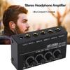 4 Channels HA400 Ultra-Compact Audio Amplifier 1 Input Mini Headphone Amplifier  Headset Amplifier