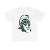 Spartan Warrior Logo Green Design Cotton T-shirt