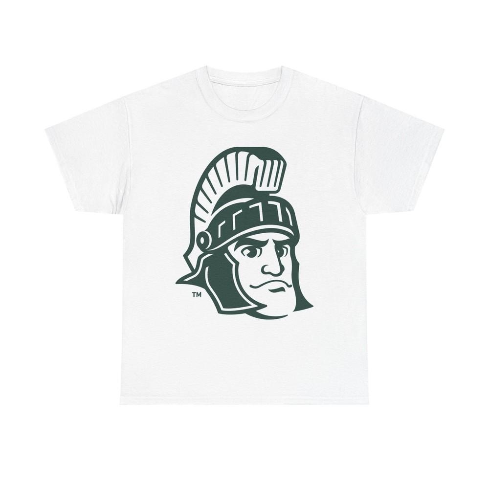 Spartan Warrior Logo Green Design Cotton T-shirt