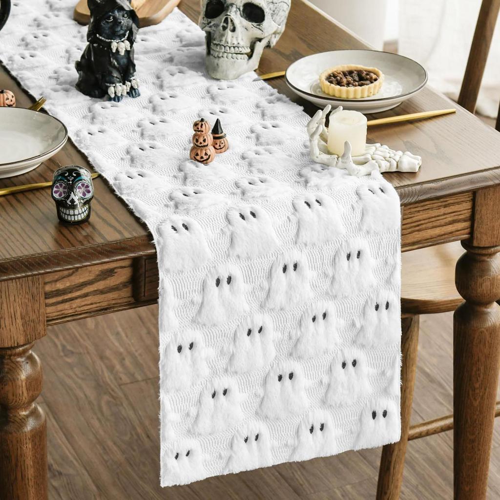 Goth Table Runner Classic Family Dinner Table Runners Decoration Festive Gothic Tablecloth For Dining Holiday Gathering Kitchen