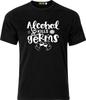 Alcohol Kills Germs Funny Adult Xmas Cotton T Shirt