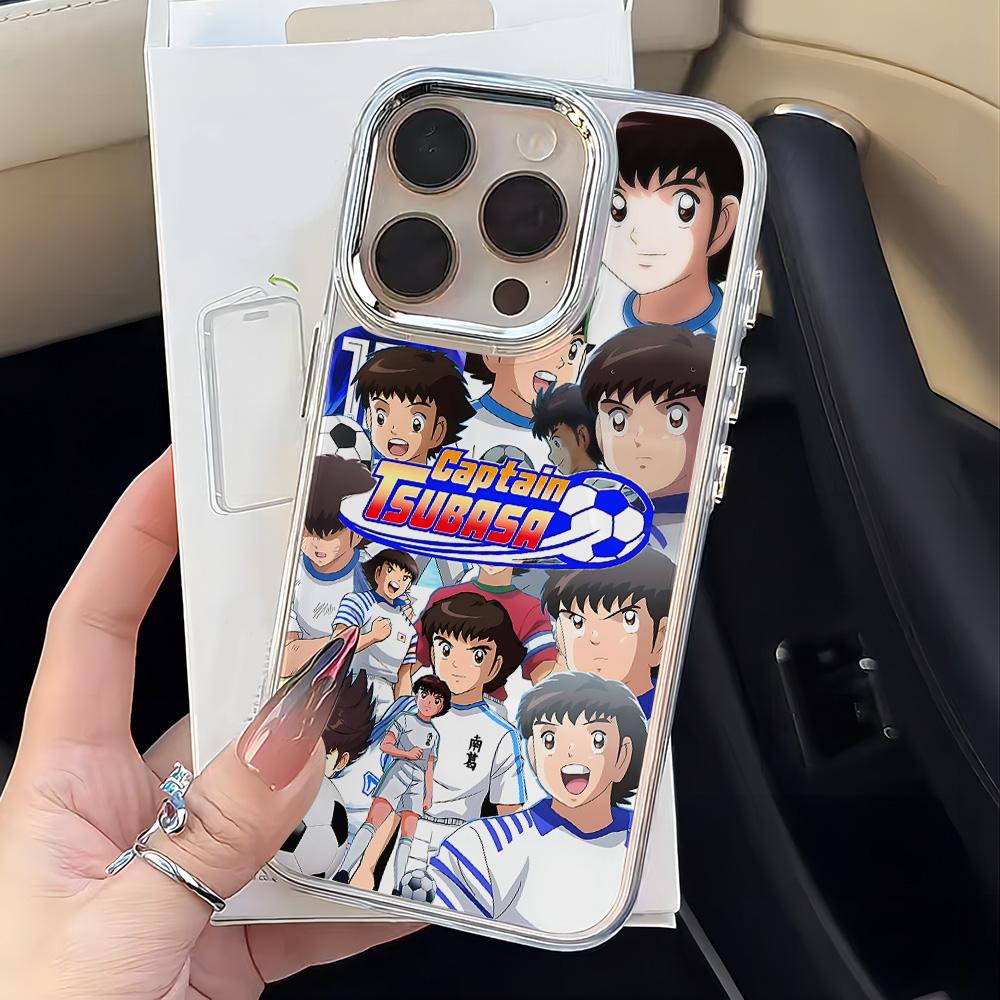 Чехол для телефона C-Captain Tsubasa для iPhone 17 16e 16 15 14 13 12 11 mini Pro Max X XR XSMAX 8 7 Air Plus Прозрачный Мягкий Чехол
