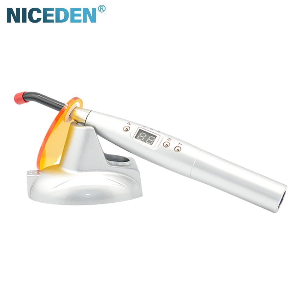 Niceden Беспроводная цветная металлическая светодиодная лампа для отверждения, беспроводная светодиодная лампа для отверждения, 2200 мАч, светодиодная лампа для отверждения