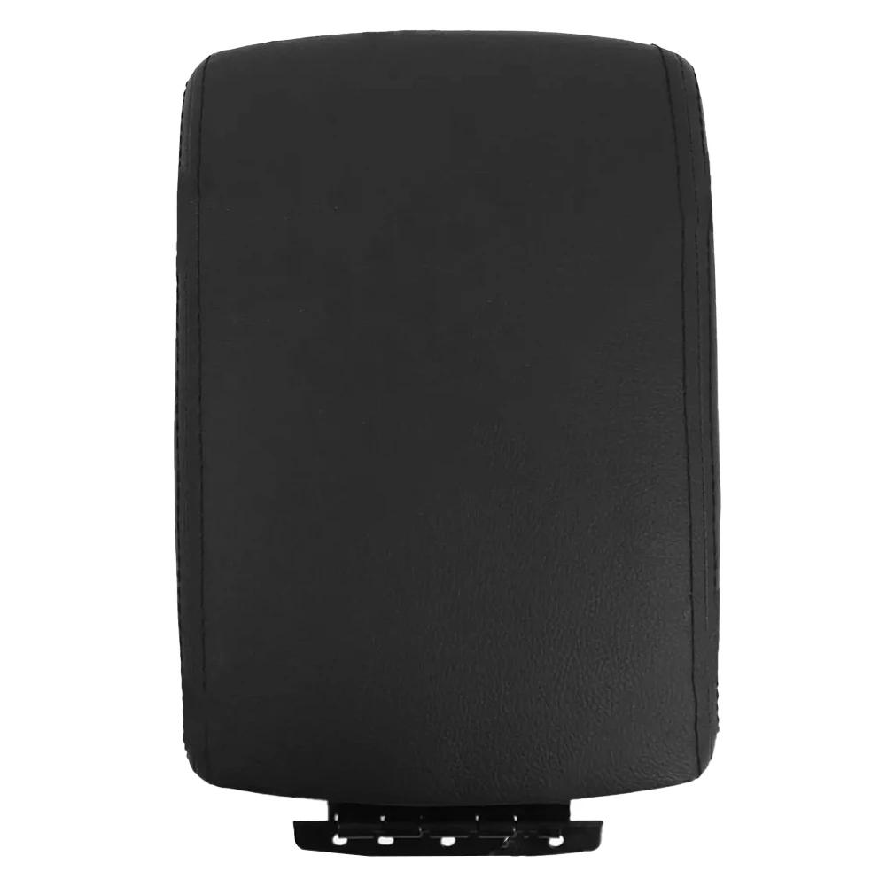 Console Lid Cover Black Leather Armrest Car Interior Long-lasting Performance Quick Installation Reliable Materials