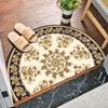 Semicircular Bohemia Rug Entrance Doormat Decorations Non -Slip Living Room Carpet Soft Absorbent Washable Floor Mat Bath Mats