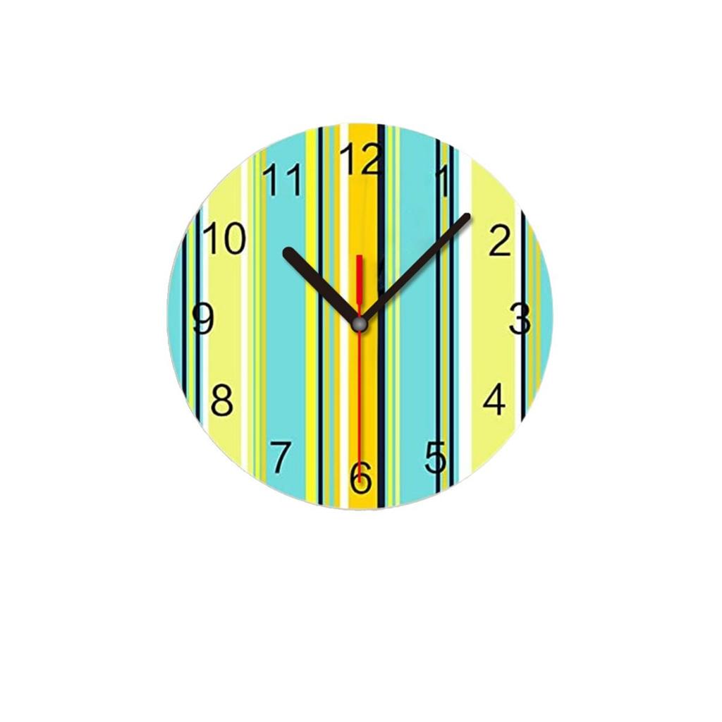 Make A Wood-grain Rainbow Wall Clock, A Fashionable and Simple Wall Clock, A High-end Decorative Painting Clock