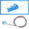 12 Strand Fiber Optic Pigtail LC/UPC Single Mode Low Insertion Loss with Ceramic Ferrule 1.5m for Optical Fiber LAN, Optical Fiber Communication